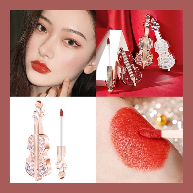 SON KEM LÌ VIOLON LUTE Hình Cây Đàn Siêu Dễ Thương Cao Cấp