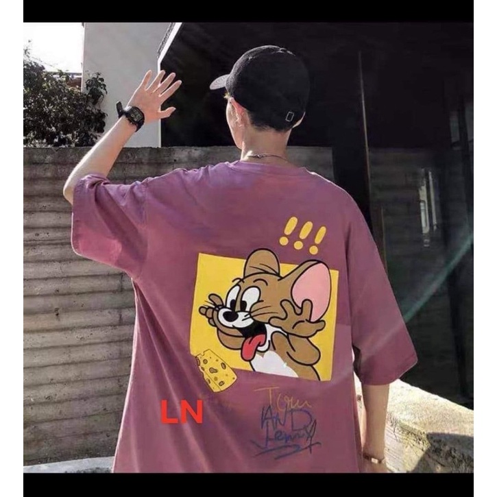 Áo phông chuột ăn bánh ba chấm than LN11