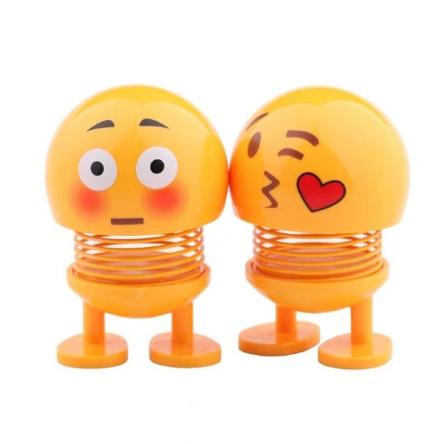 Thú lò xo, emoji lò xo mặt cười, thú nhún lò xo lắc đầu