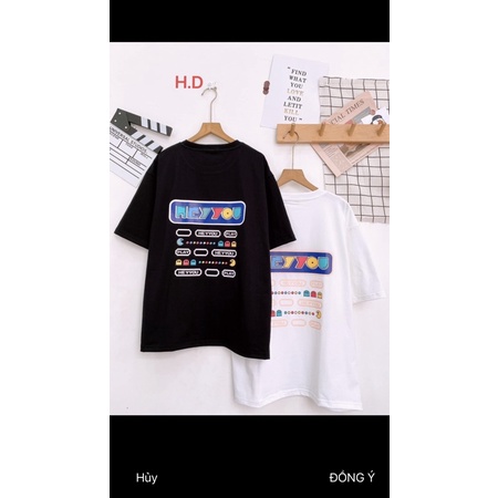 Áo thun Hey YouTay Lỡ Dáng Rộng Oversize Kute chất cotton mềm mịnPhong cách Thể thao