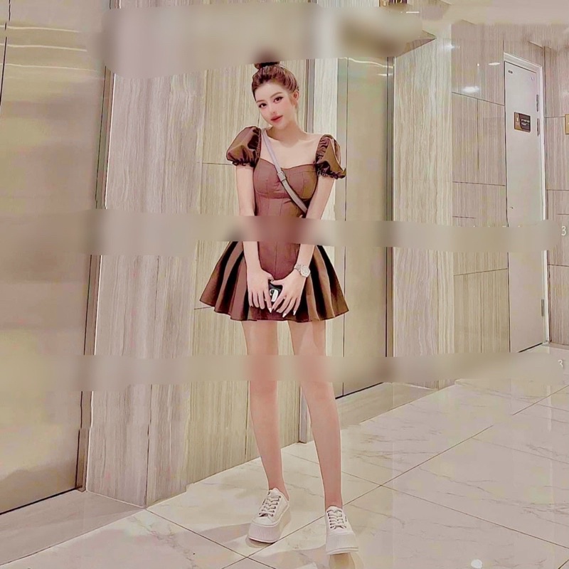 Đầm xoè dự tiệc bigsize 55kg-90kg🎊🎊💓