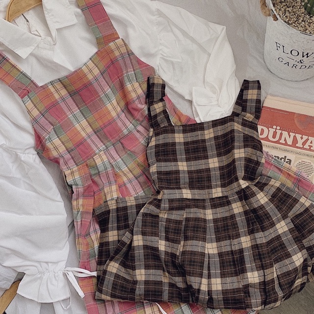 SET YẾM CARO NÂU - HỒNG | BigBuy360 - bigbuy360.vn