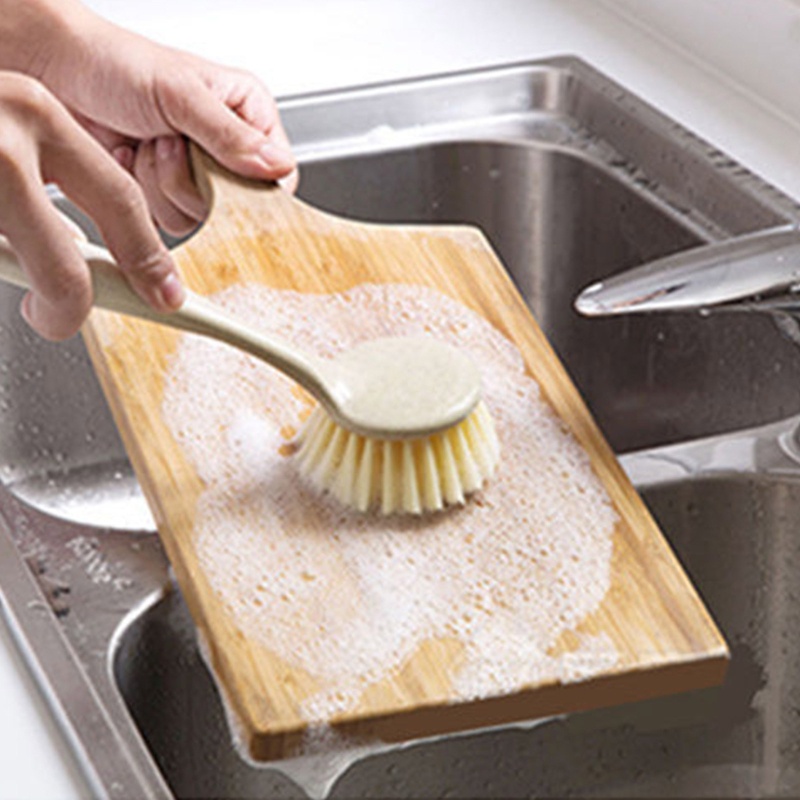 Bàn Chải Vệ Sinh Chén Dĩa Với Tay Cầm Dài Tiện Dụng Cho Nhà Bếp