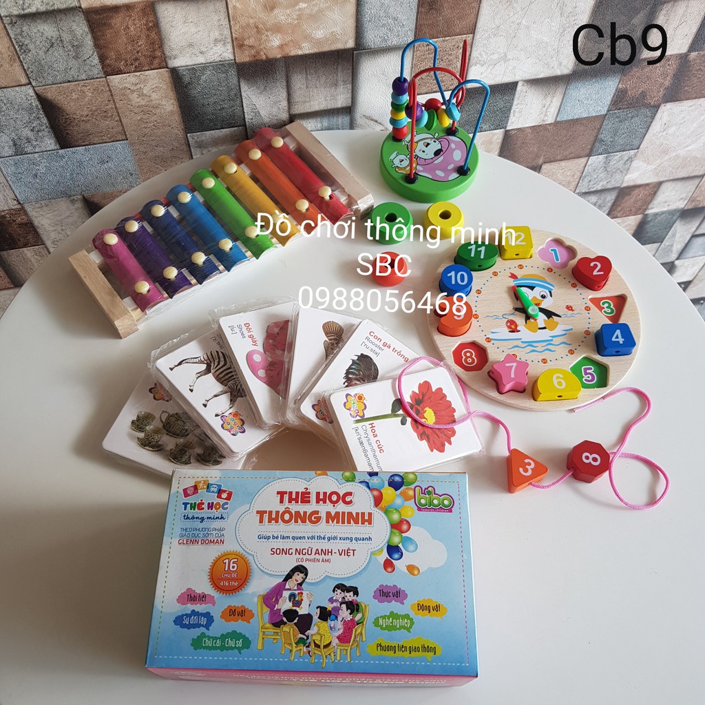 [Mã LIFETOYS1 giảm 30K đơn 99K] Đồ chơi gỗ trí tuệ - Combo 3-6 món đồ chơi gỗ tiết kiệm cho bé