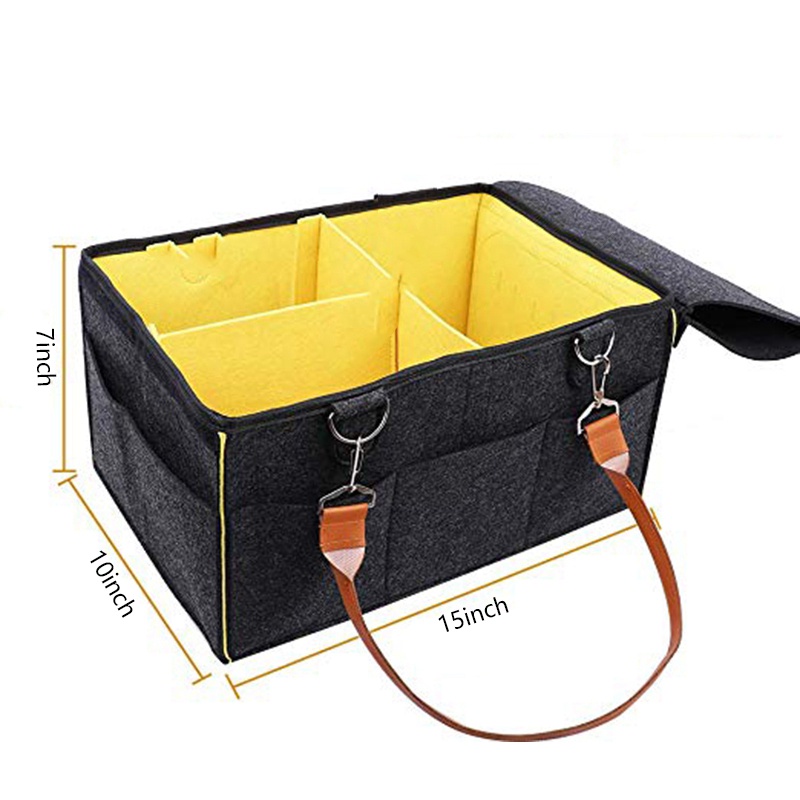 Giỏ đựng đồ dùng thiết yếu/ tã cho bé kích thước nhỏ gọn để trên xe hơi/ mang theo khi đi du lịch