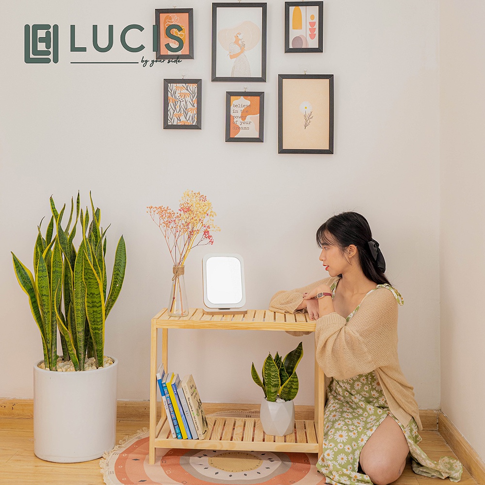 Kệ để đồ đa năng 2 tầng LUCIS màu trắng size 60cm