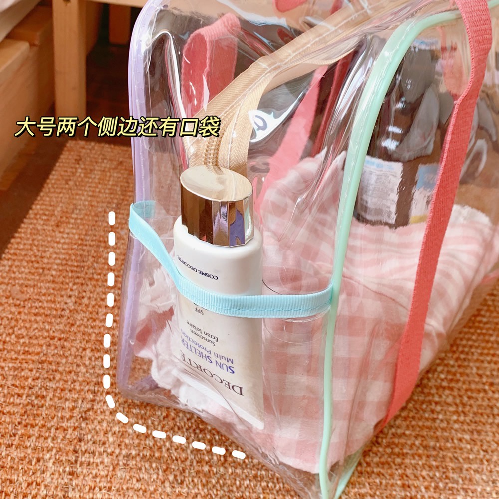 Bentoy Milkjoy Túi xách trong suốt họa tiết hoạt hình thời trang cho nữ NEW