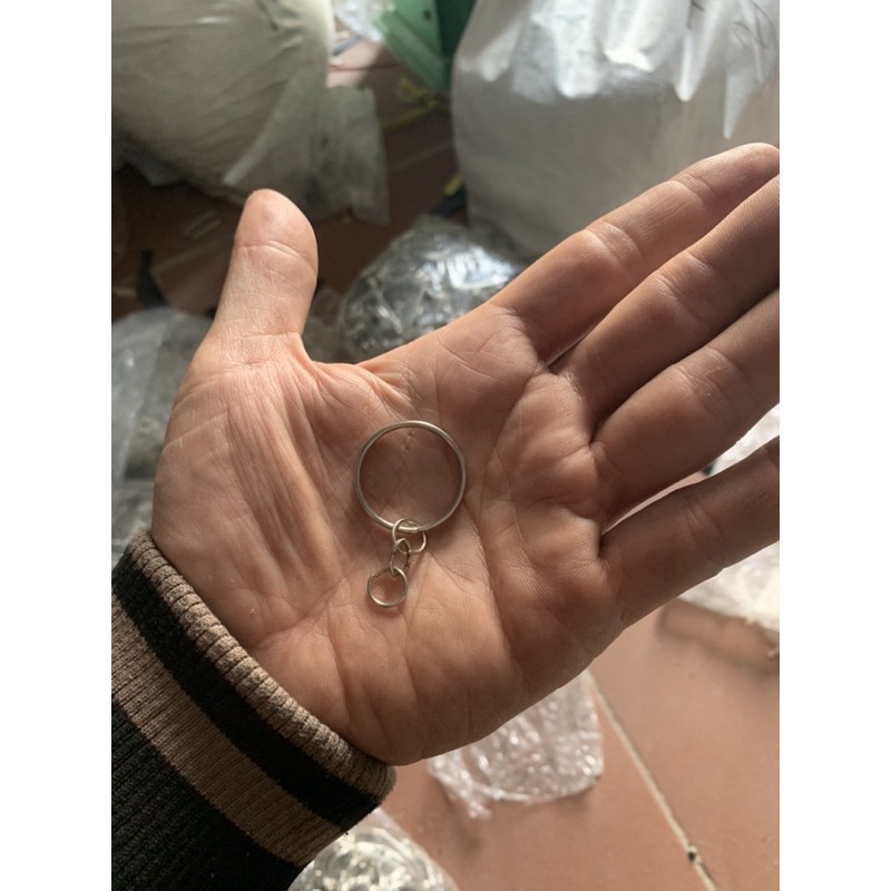 sét  10 cái khoen  tròn  cho  các  loại  móc  khoá  móc  gấu  bông  và mục đích  khác