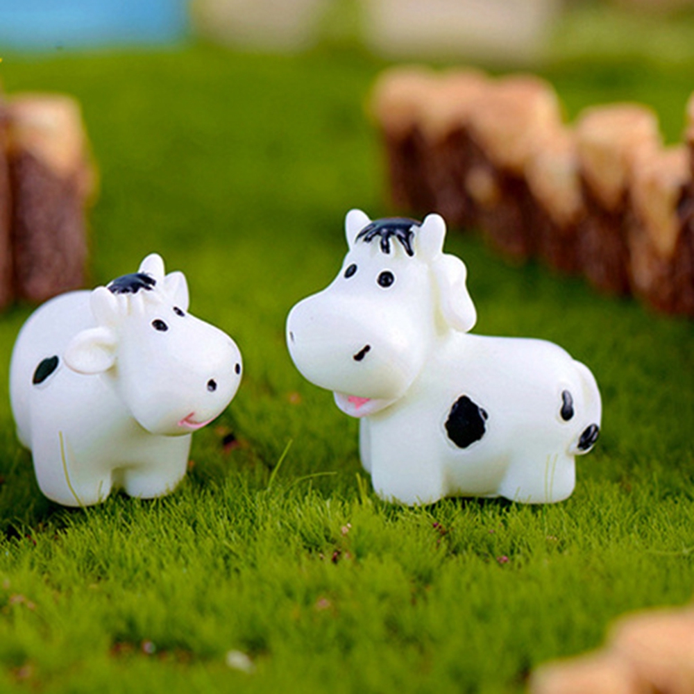 EPOCH Set 1 / 3 Mô Hình Bò Sữa Xinh Xắn Dùng Để Trang Trí