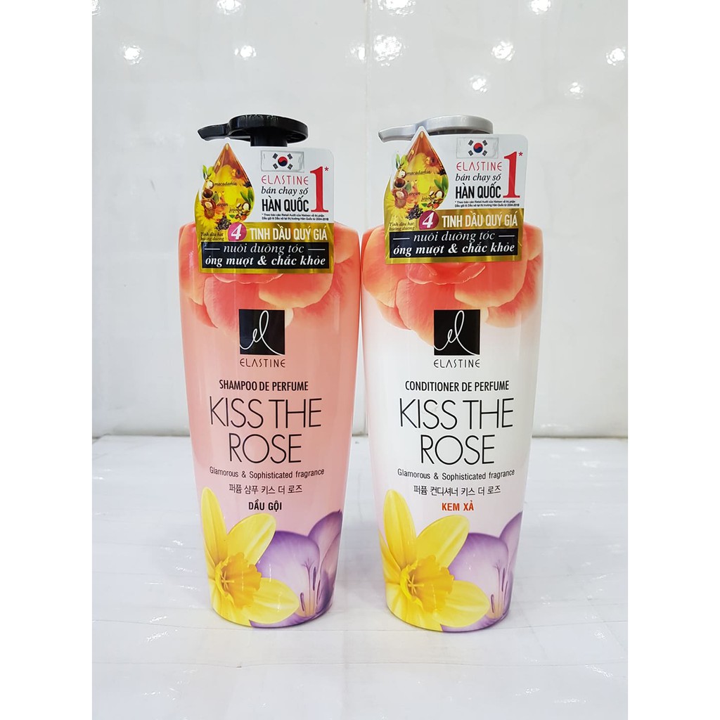 Combo 2 Chai Dầu Gội Và Dầu Xả Dưỡng Tóc Hương Nước Hoa Elastine 600ml | BigBuy360 - bigbuy360.vn