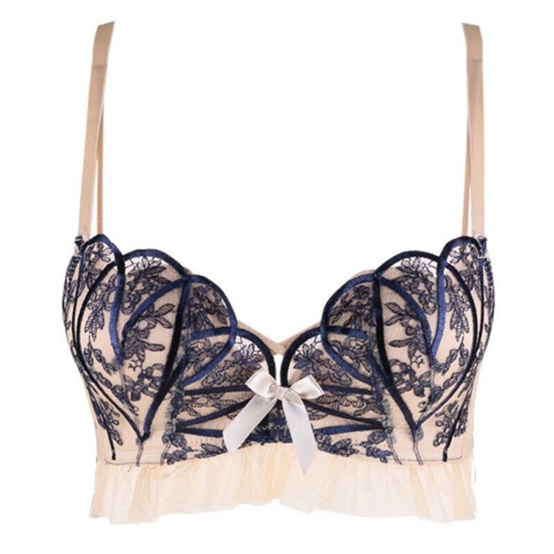 Áo ngực thể thao phối ren có hoa văn chất liệu thấm hút khô thoáng nhanh chóng