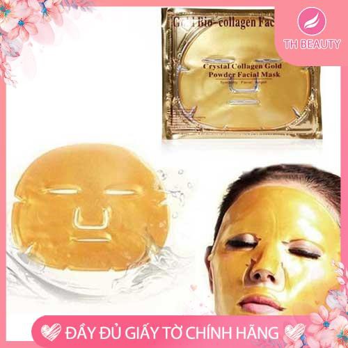 &lt;THẬT 100%&gt; Mặt nạ Nano collagen Vàng dưỡng da (Mask to nguyên mặt)