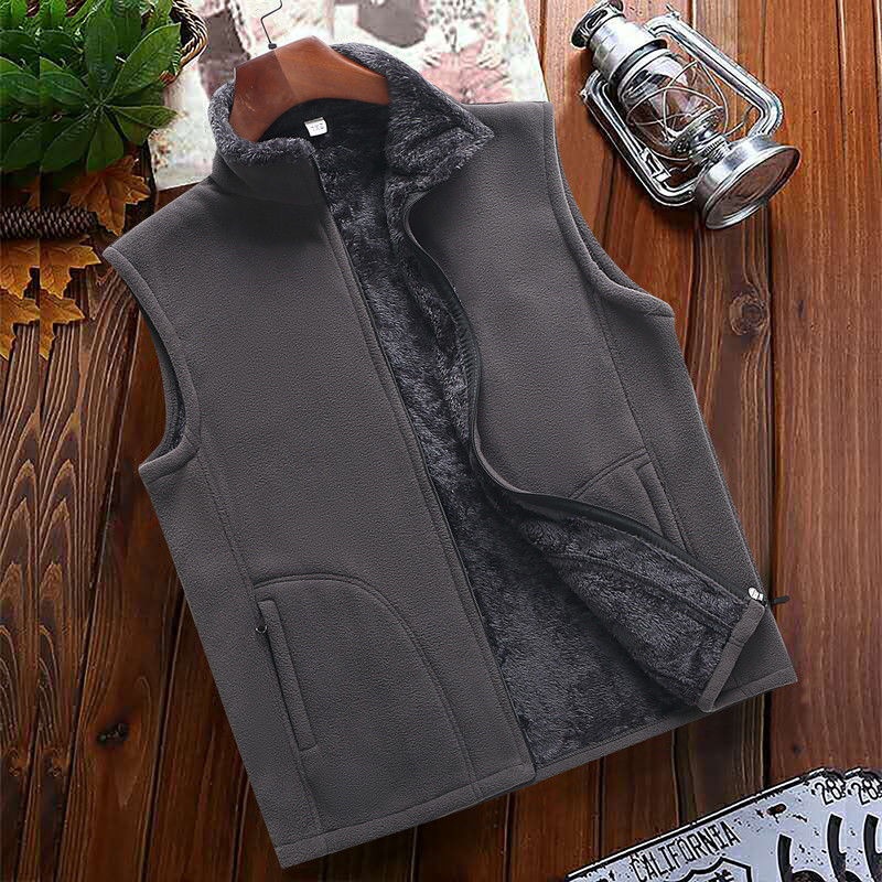 Áo Khoác Sát Nách Bằng Lông Cừu Giữ Ấm Phong Cách Thể Thao Thời Trang Xuân Thu Cho Nam Me11.5