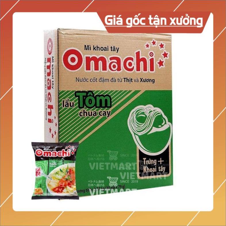 [ICLN9 giảm 5K cho đơn hàng 50k]  Mì ăn OMACHI 80g ( 30 gói/thùng)