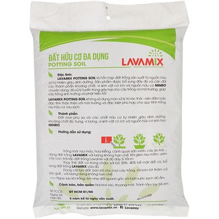 Đất Sạch Đất Hữu Cơ Đa Dụng Lavamix 6.5dm3 ( khoảng 2.5 - 2.8 kg)