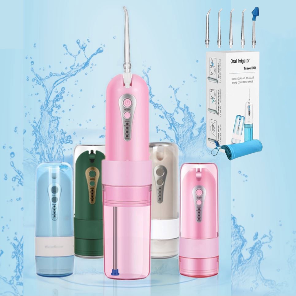 Máy tăm nước Oral WaterFlosser Iris Oral Irrigator 4 chế độ, điều chỉnh áp