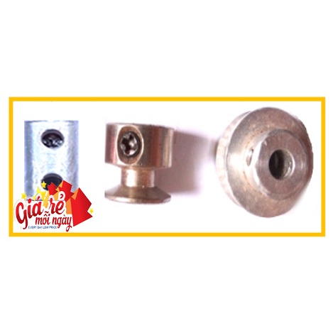 Combo Puly motor 775, Đầu khớp nối trục động cơ, chế máy cưa, máy mài, máy khoan mini, DIY các loại