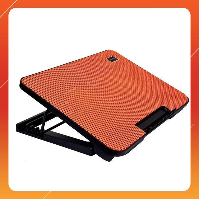 MAU MOI '' Đế quạt tản nhiệt 5 cấp nâng hạ, mặt tản nhiệt cứng có đèn Led Blue bền đẹp  MỚI HOT