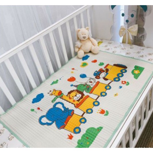 Chiếu điều hòa cao su non thông hơi thoáng khí mát mẻ 4 mùa cho bé CHIEU04