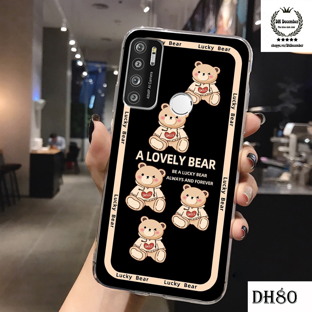 Ốp lưng Vsmart LIVE 4 in hình 3D lucky, gấu Beer xinh xắn - KHÔNG NÊN BỎ LỠ