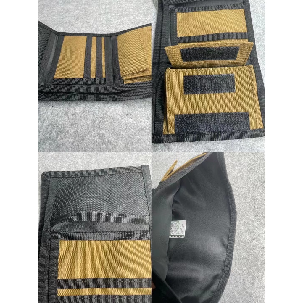 Ví Đựng Tiền Xu Thẻ Bằng Vải Oxford Gấp Ba Chống Thấm Nước