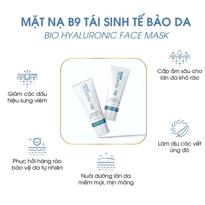 Mặt nạ Kyung Lab B9 Bio Hyaluronic Face Mask 100ml Hàn Quốc Mit Beauty phục hồi cấp ẩm tế bào da