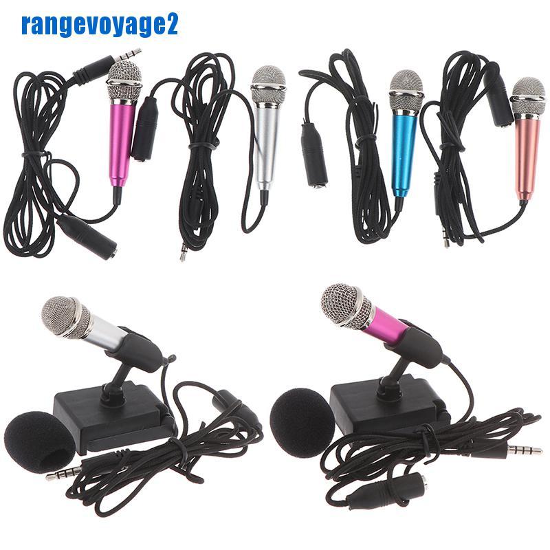 Micro mini âm thanh stereo 3.5mm karaoke KTV cho điện thoại di động PC