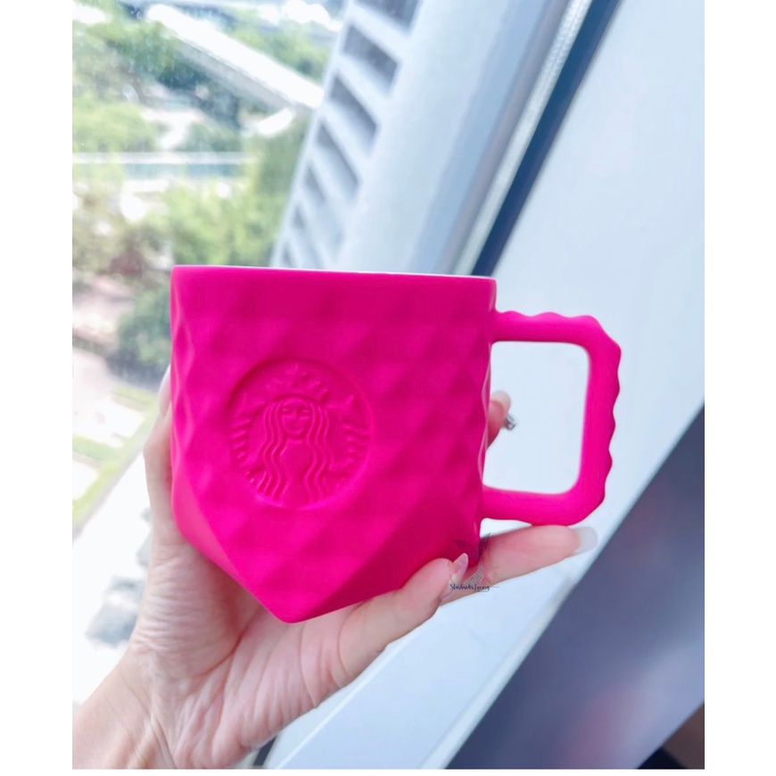 [AUTH] Ly mug lùn Starbuck Hồng chính hãng