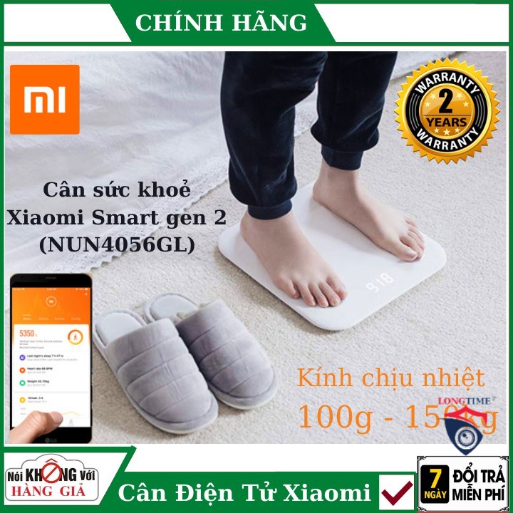 Cân Điện Tử Thông Minh Xiaomi Mi Smart Scale 2 NUN4056GL - Hàng Chính Hãng