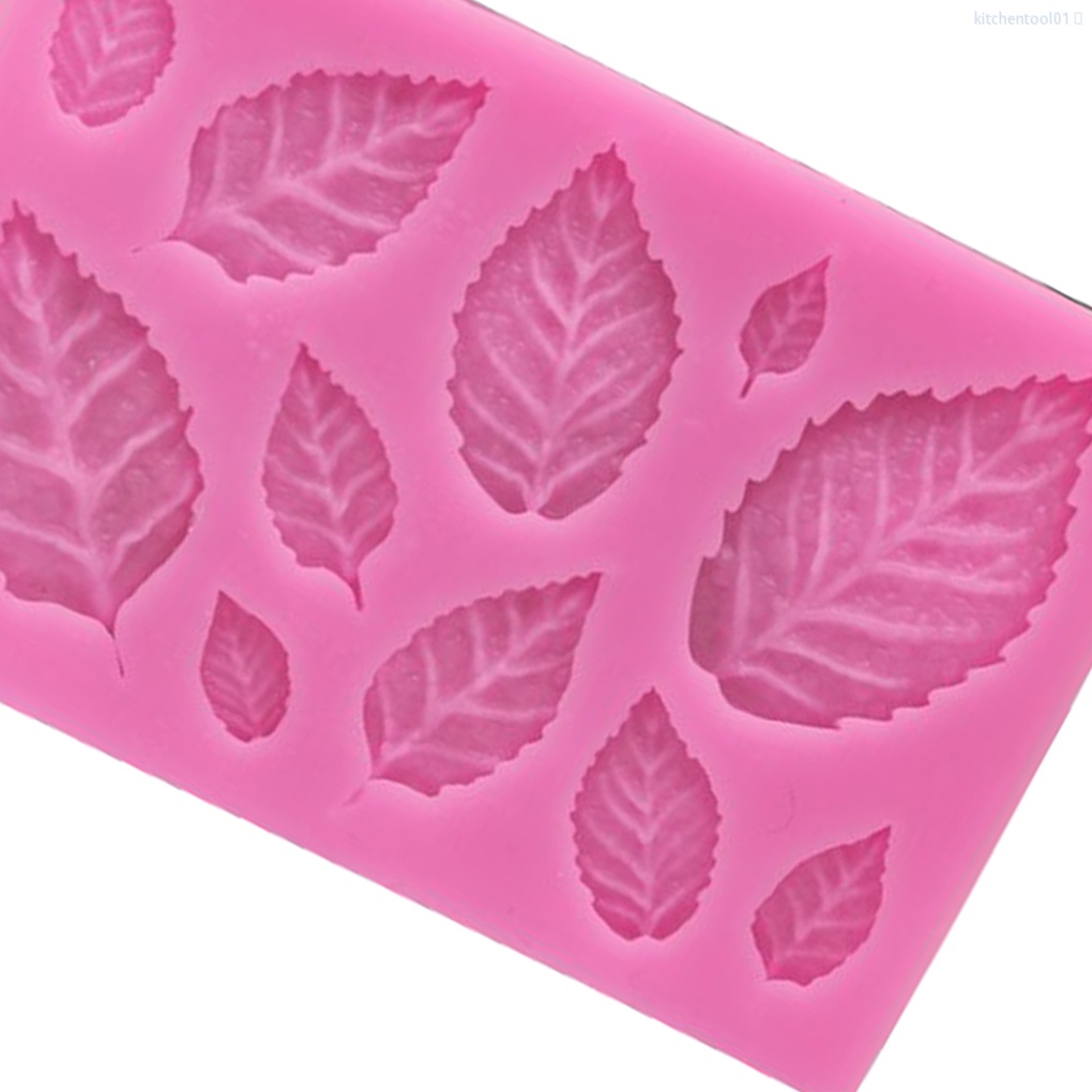 Khuôn Silicone Tạo Hình Làm Bánh Kẹo Hình Lá Phong Hoa Hồng 3d Diy Trang Trí Bánh Cupcake Nhà Bếptool01