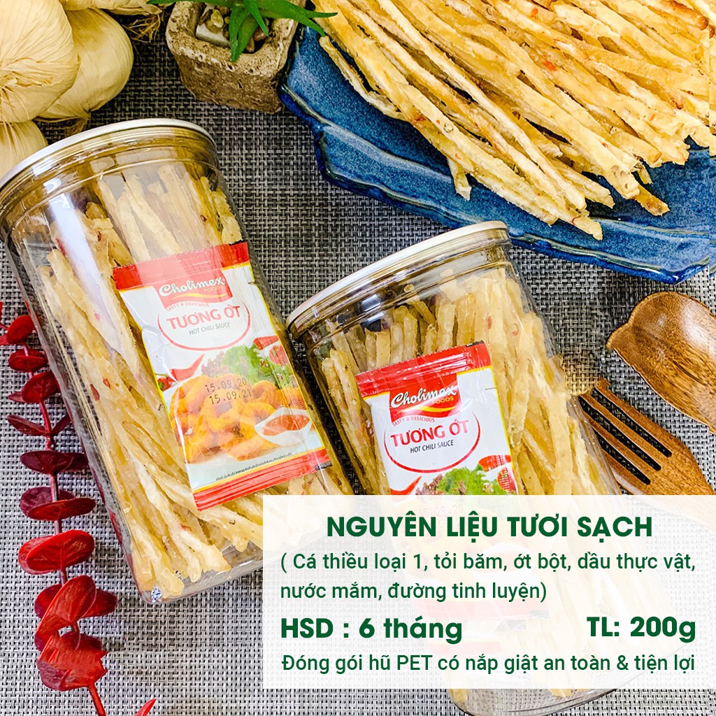 Khô Cá Thiều Que Cắt Sợi Tẩm Gia Vị 200G Ăn Liền Ecofood - Đồ Ăn Vặt Việt Nam, An Toàn Vệ Sinh Thực Phẩm