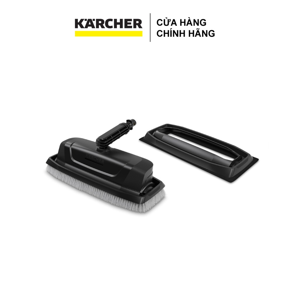 Phụ kiện vệ sinh kính và mặt tiền nhà khi kết hợp với máy phun rửa áp lực cao Karcher