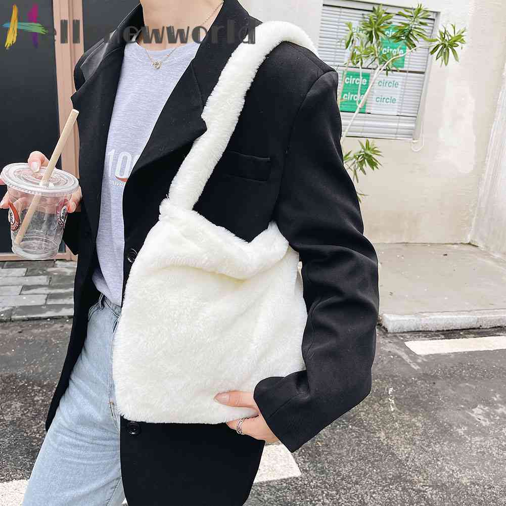 Túi Xách Đeo Vai Phủ Bông Họa Tiết Da Báo Trái Tim Thời Trang Thu Đông Dành Cho Nữ