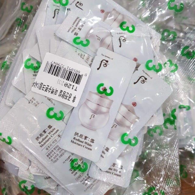 SAMPLE  KEM DƯỠNG TRẮNG DA WHOO TRẮNG