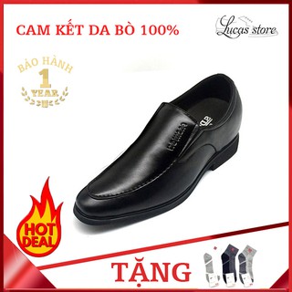 Giày công sở nam tăng chiều cao nam 6cm Th25CM bảo hành 1 năm