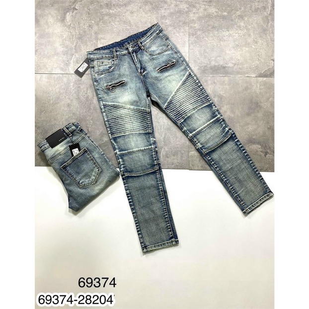 [Free Ship] Quần Bò Mix Khoá Nam Cao Cấp - Quần Bò Khoá Sườn Cho Nam