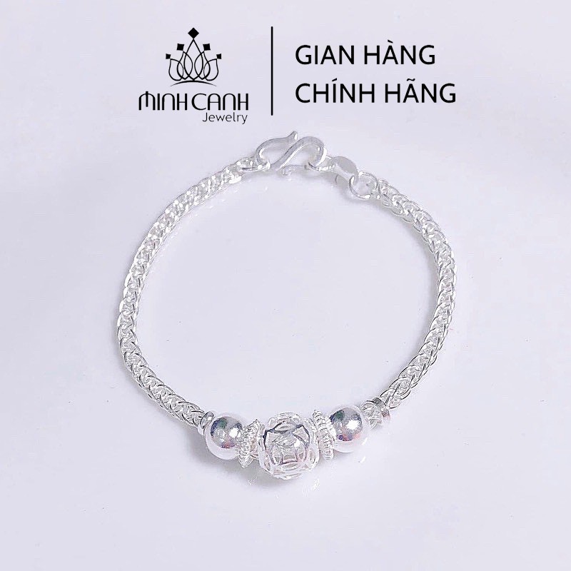 Lắc Bạc Trẻ Em Họa Tiết Kim Tiền - Minh Canh Jewelry