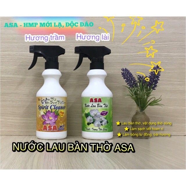 Bình xịt nước lau bàn thờ ASA® 350ml (làm sạch bụi, dầu mỡ, nấm mốc / tạo hương thơm an nhiên dễ chịu)