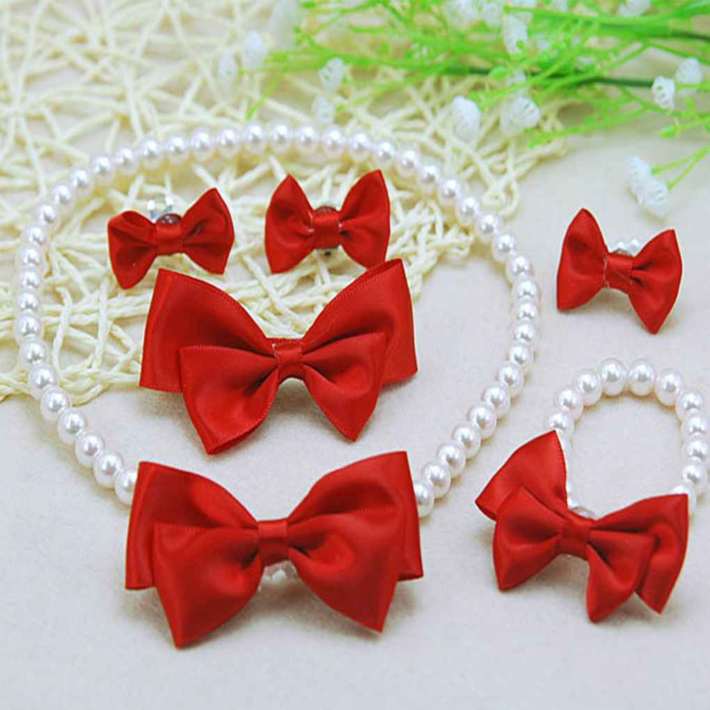 Bộ Trang Sức Ngọc Trai Xinh Xắn Dành Cho Bé Gái