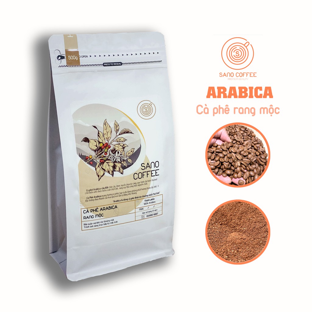 Cà phê Arabica rang mộc cafe nguyên chất 100% cold brew cold drip