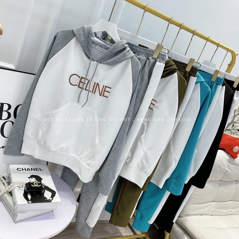 [ 𝐅𝐑𝐄𝐄 𝐒𝐇𝐈𝐏 ] SÉT BỘ CEL.NE SIÊU ĐẸP LUÔN Ạ  CHẤT VẢI SỐP TỔ ONG HÀNG L1