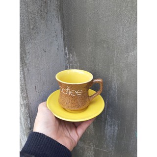 Bộ cốc + đĩa cafe nóng̣ (5 bộ) ̣