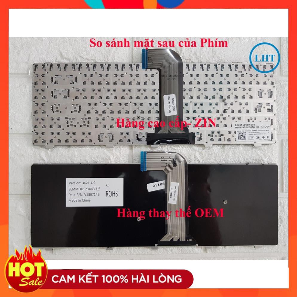 Keyboard/ Bàn Phím Laptop Dell 3421 3437 5421 5437 5435 V2421 nhập khẩu