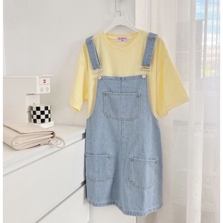 Yếm short jean 2 túi YN022