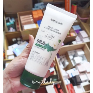 Sữa Rửa Mặt Mamonde Micro Deep Cleansing Foam Lotus 98,8%