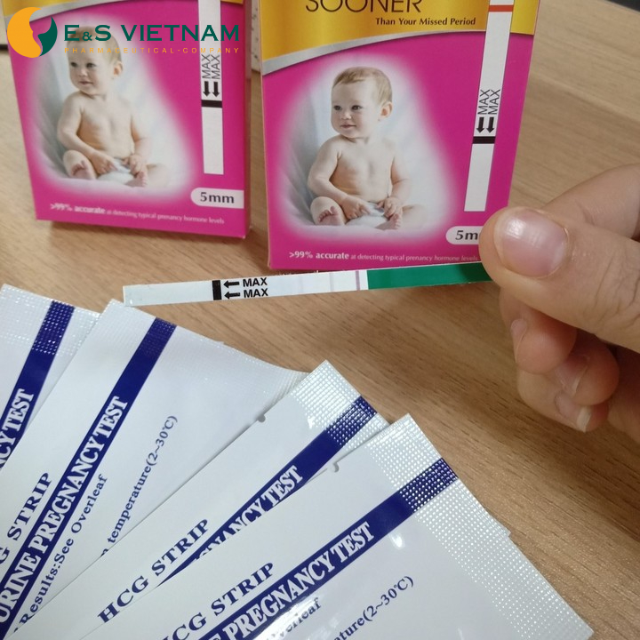 Que Thử Thai OvumB Phát Hiện Thai Sớm  Độ Nhậy Cao  Phát Hiện Thai Sau 7 Ngày Quan Hệ, Bản To, Không Dương Tính Giả