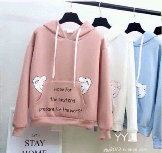 Áo khoác nỉ chui in bàn tay có ảnh thật | BigBuy360 - bigbuy360.vn