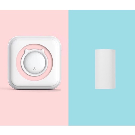Giấy tem nhãn dán mini cho máy in cầm tay, con mèo, peripage, P210...