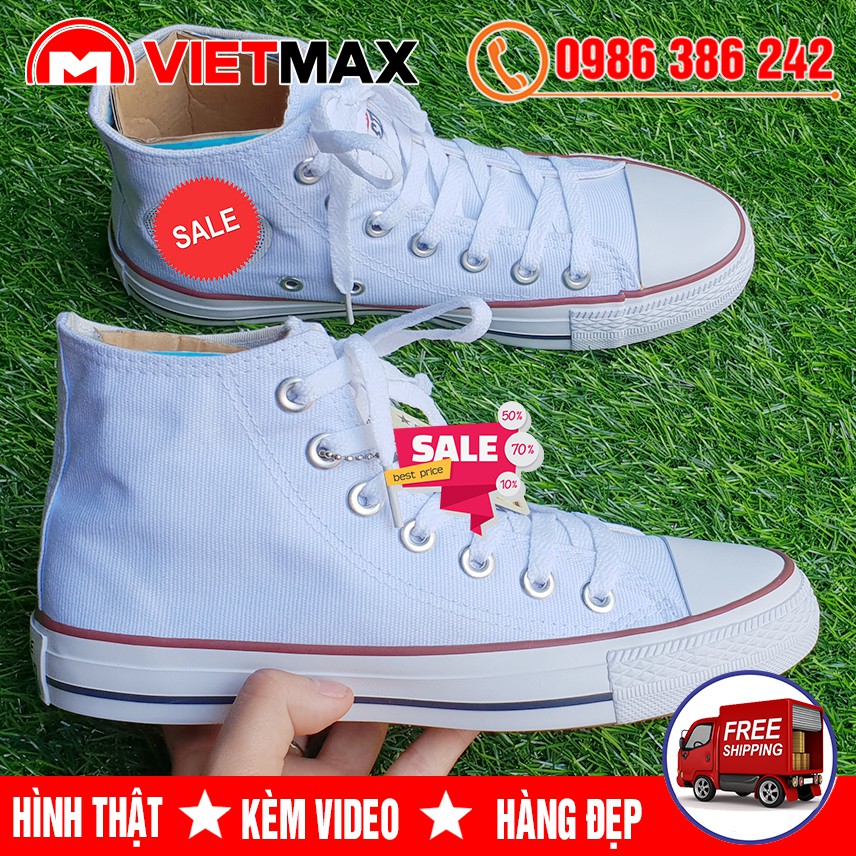 🔥 [HOT] Giày Thể Thao Sneaker Classic Trắng Cao Cổ Hàng Sale | BigBuy360 - bigbuy360.vn
