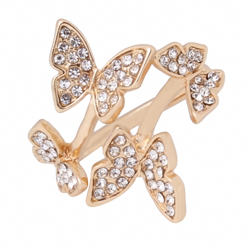 Nhẫn dạng mở gắn hình bướm chỉnh được thời trang cho nữ